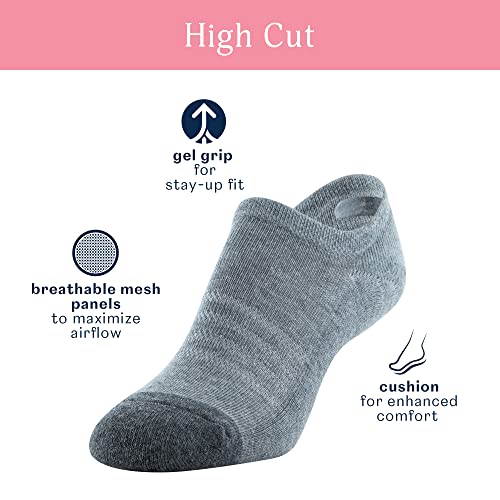 Peds Women's High Cut No Show Socks, 12-Pairs2