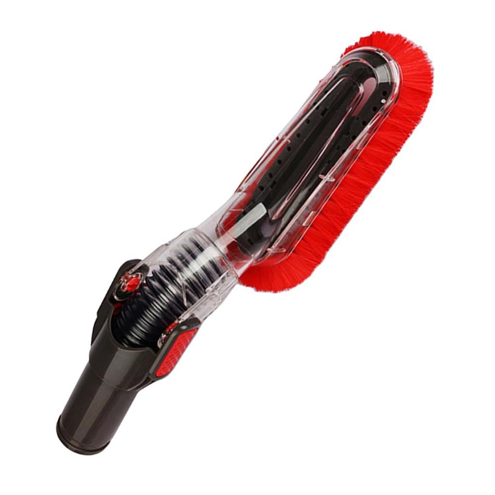 Aundhegrtt 32mm Universal Vacuum Cleaner Brush Head - Attachment with Swivel Joint, Soft Bristles, and Soft-Pad Cleaning Nozzle