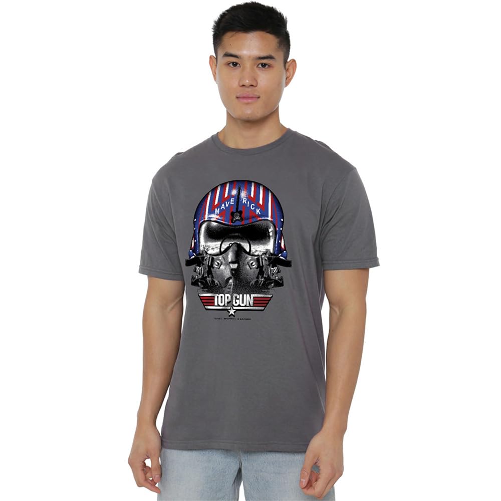 Top Gun Maverick Helmet Unisex T Shirt, Charcoal, Small