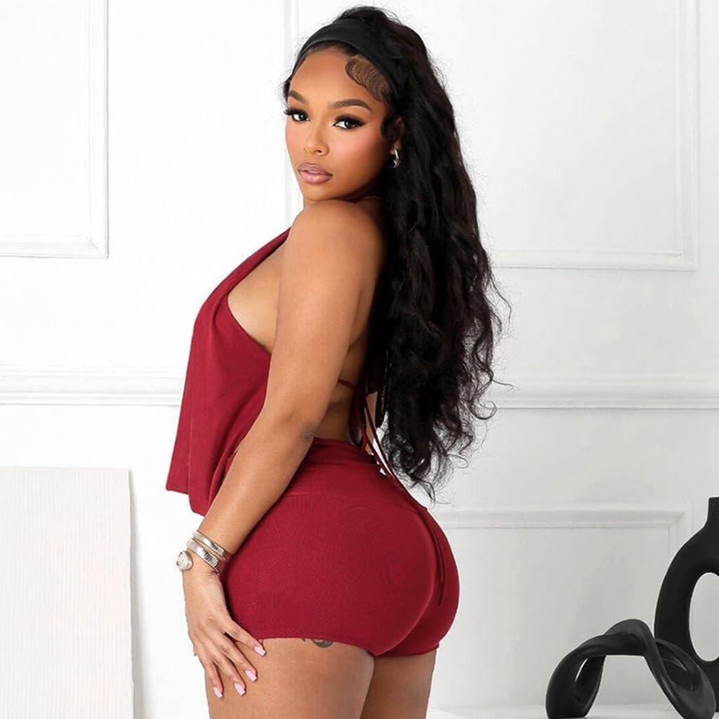 Sexy Two Piece Outfits for Women Club Night Stretchy Backless See Through Club Outfits for Women Sexy Clubwear 2026 - Image 3