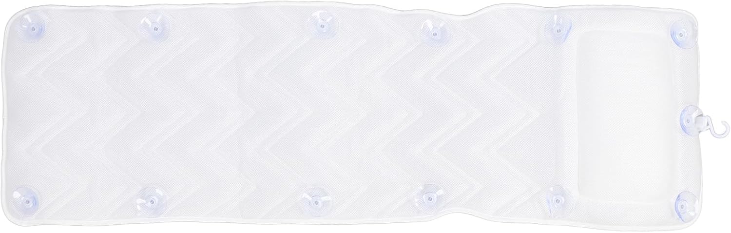 Luxury Bath Pillow Set Full Body Bath Pillows Mat with 13 Suction Cups, Spa Bathtub Pillow Neck Shoulder Back Support, Enjoy A Spa Like Experience in The Tub