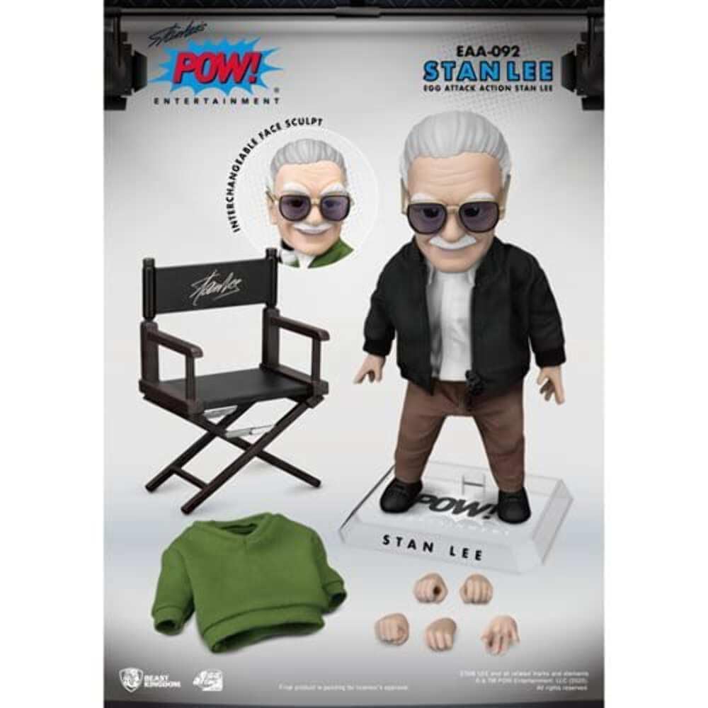 Amazon.com: Beast Kingdom Stan Lee EAA-092 Egg Action Action