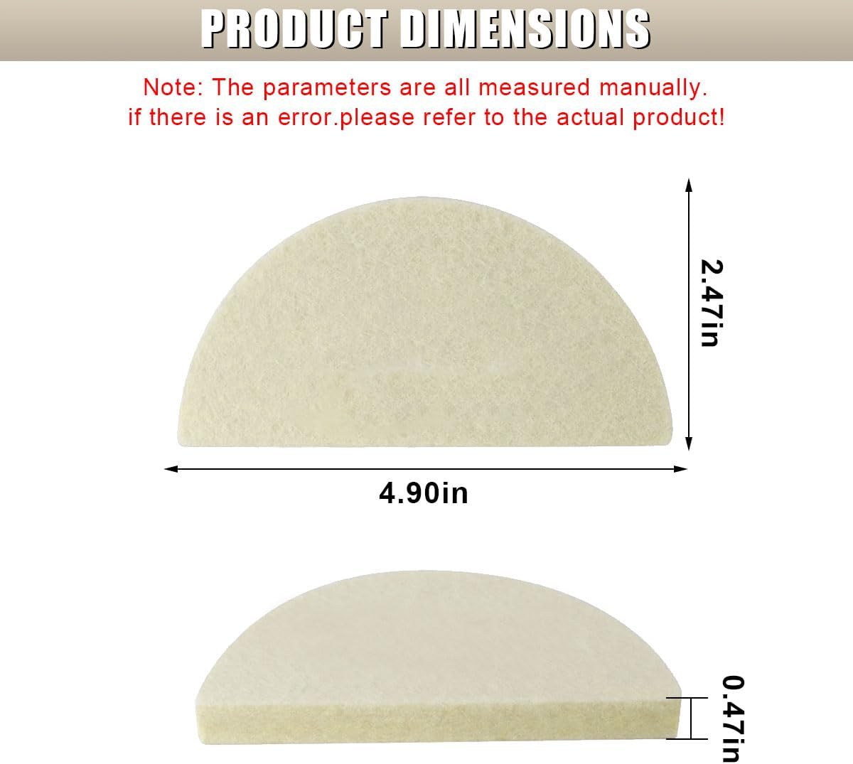 3PCS Window Tint Squeegees, Non-Scratch Soft Wool Felt Vinyl Wrapping Application Tool, Universal Automotive Cleaning Scraper for Window Mirror Windshield Vinyl Film Installation