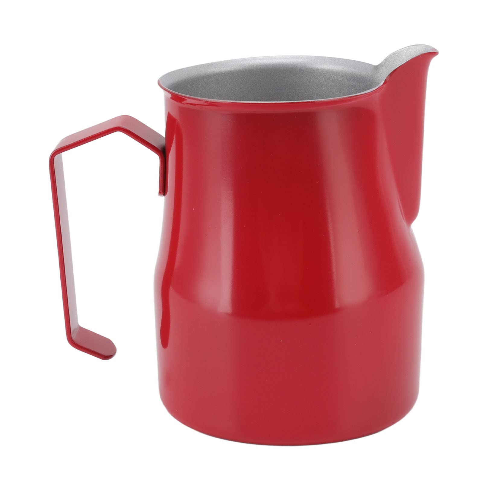 Pichet à mousse de lait haut de gamme rouge 550 ml en acier inoxydable pour expresso