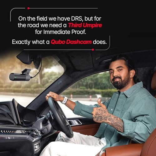 Image of Qubo Car DashCam Pro 2K QHD by Hero Group | Made in India | USB Input | Wide Angle View | G-Sensor | Wi-Fi | Emergency Recording | Supports Up to 1 TB SD Card
