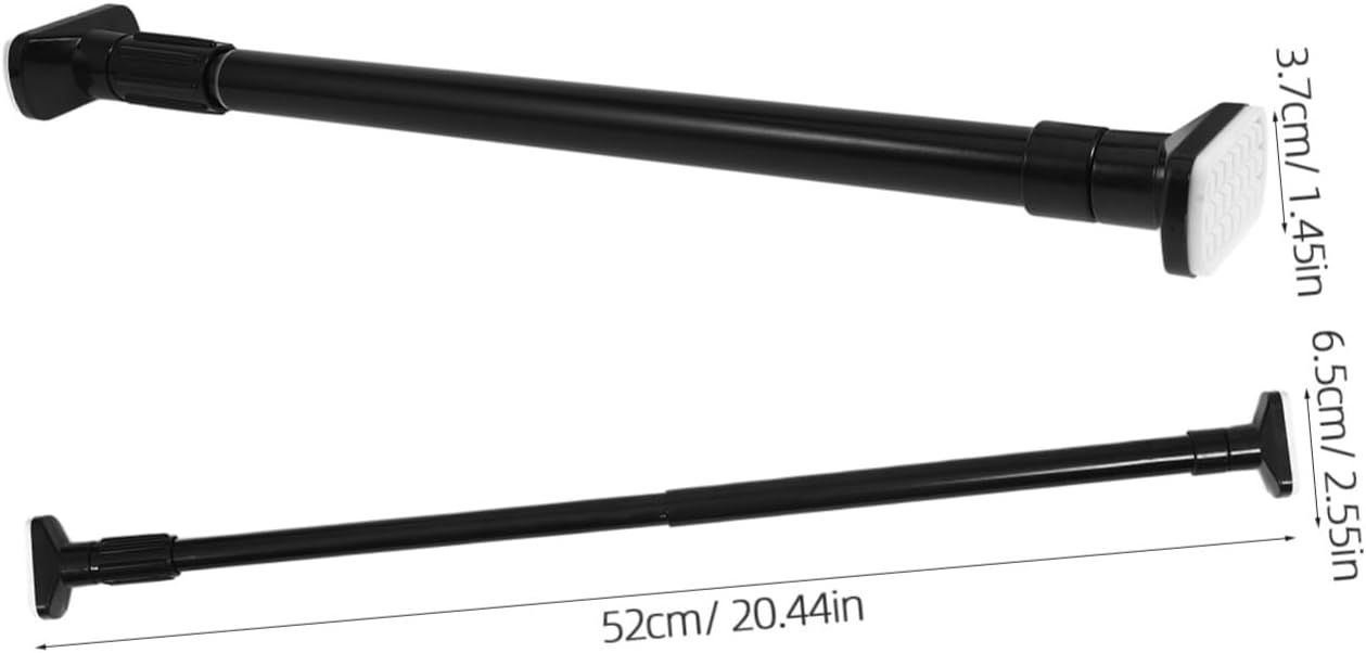 Telescopic Clothes Drying Rod Adjustable Tension Pole Stainless Steel extendable design for Shower Curtains and Closet No Drill Installation for Bedroom and Bathroom