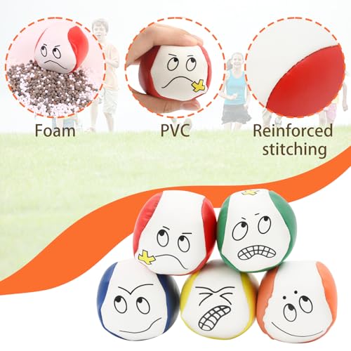 Coriver Jonglierbälle, 10 Stück Jonglierball Set, Zirkusballspiele Jonglierbälle, Pädagogischer Jonglierbälle für Mädchen und Jungen, Outdoor-Spielzeug Jonglierball für Anfänger Erwachsene Kinder