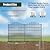 No Dig Garden Fence Panels, Dog Fence Outdoor for Yard, 10 Panels with Gate