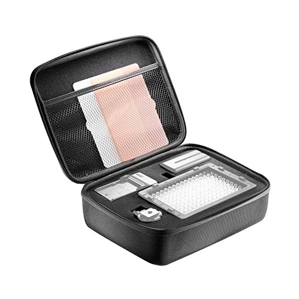 Neewer 176 LED-Videoleuchte Set: Dimmbare 176 LED-Feld, mit 2200mAh Li-Ion-Akku, USB-Ladegerät und Tragetasche für… – Bild 4