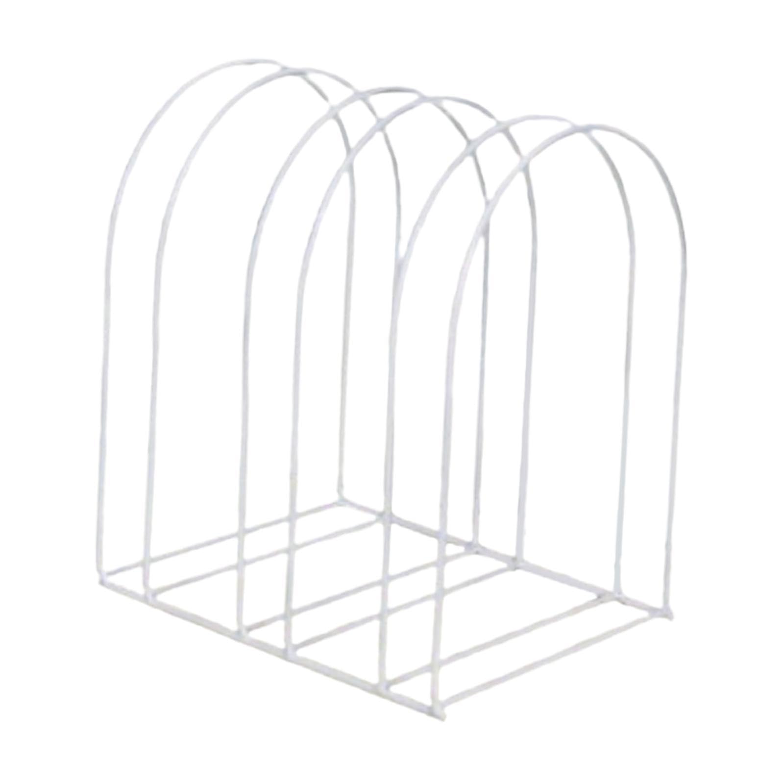 Baoblaze Organizzatore per cappelli, porta cappelli, decorazione moderna, scaffale in metallo, espositore per cappelli di lana, portaoggetti per cappelli in, Bianco