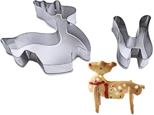 Miniatura 7 de Zavaca 10 piezas de acero inoxidable 3D Navidad casa de jengibre cortadores de galletas de dibujos animados molde cortador de galletas para