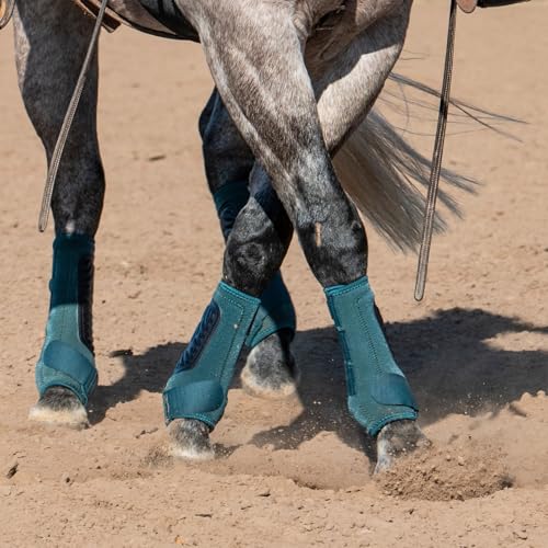 Image of Classic Equine Legacy2 Support Boots, Front, Dragonfly Green, Large