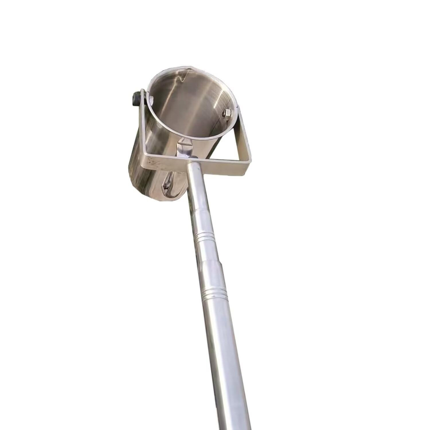 Pértiga telescópica de acero inoxidable for muestreo de agua, cucharón extensible for análisis de agua, muestreo de laboratorio y monitoreo ambiental, varilla de recolección retráctil.