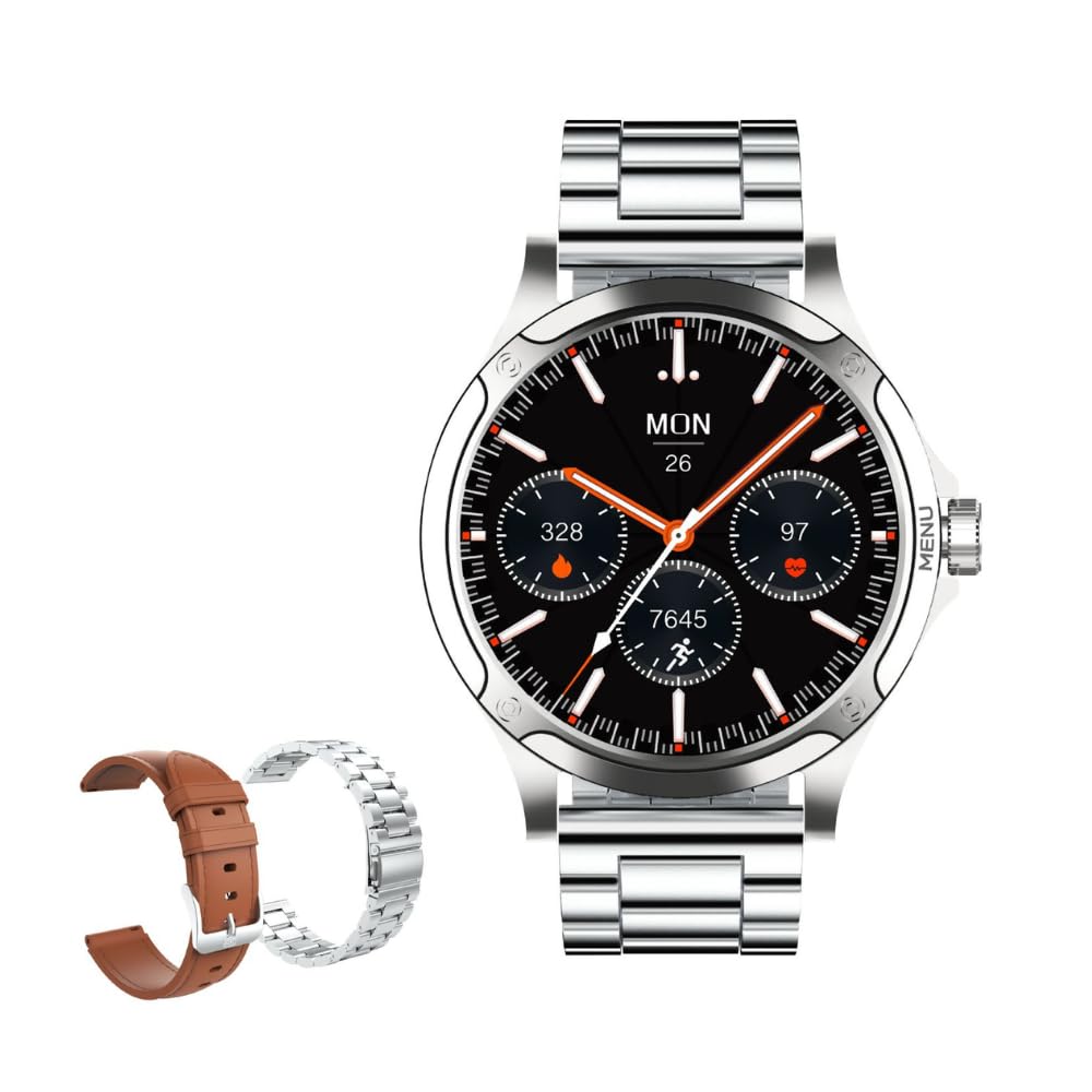 Calling Smart Watch HD2 3D Hero 2 for Men 1.43 Amoled Display, Bluetooth Call/Notification, 180 Sports Modes, Heart Rate, Sleep Monitor, SpO2, IP68 Waterproof, 10-Day Battery, For Android/IOS