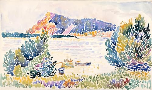 Poster Henri Edmond Cross Hat Nègre - Tableau Déco Murale en Toile 60x90cm
