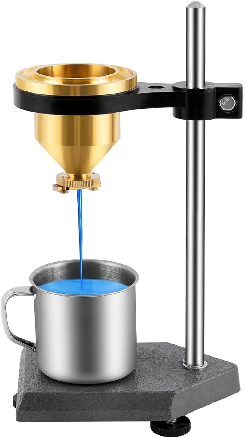 Vaso de flujo viscosímetro de 100 ml, probador de consistencia de barniz n.° 4, prueba precisa de viscosidad líquida con cronómetro, for revestimientos, tintas y pinturas.