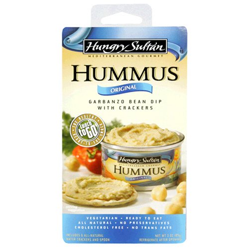 Hungry Sultan Original Hummus and Crackers Snack Pack, 3