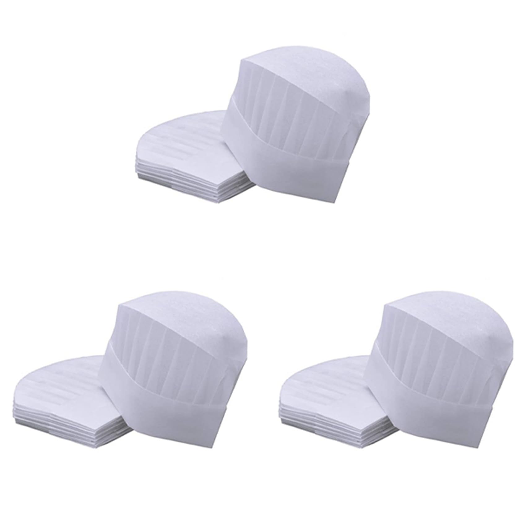 Hndhbfgrt 75 Packs of Disposable Chef Hat SMS 100% Non-Woven Kitchen Cooking Hats Cap Party Baking