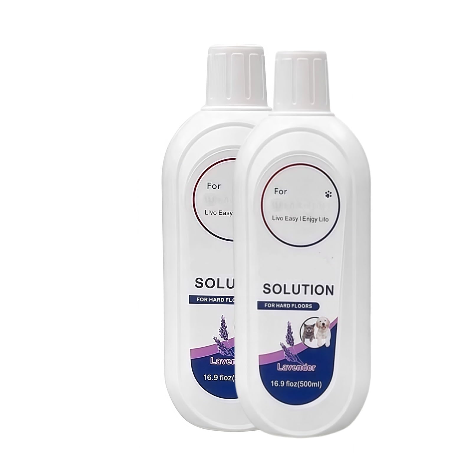 1-5 flaconi da 500 ml di detergente for pavimenti. Compatibile con Tineco. Detergente for pavimenti al profumo di lavanda naturale FLOOR ONE S3, S5, Pro2, COMBO e S7Pro.(2pc 500ml)