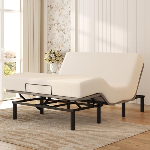 Softa Queen Adjustable Bed Frame with Remote & Dual Motor