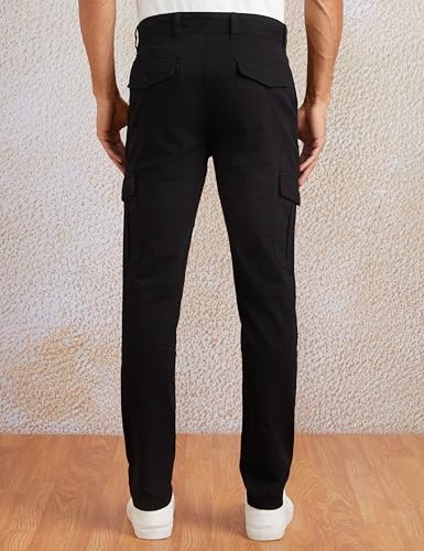 Image of Amazon Brand - Symbol Men's Stretchable Slim Fit Cargo Pants | Chinos | Casual Trousers