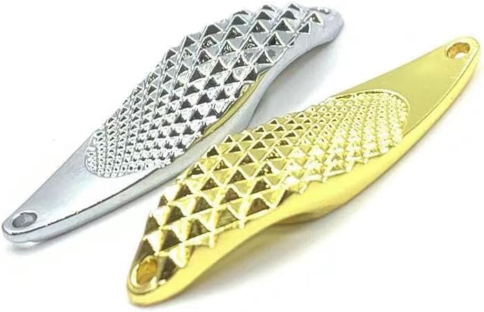 30-Piece 2ColorsLong-Casting Diamond-Cut Metal Spoon Fishing Lure - Reflective Spinner Bait Rotating Spoon Lure Bionic Wobbler Angler's Top Choice1/8oz-3/4oz