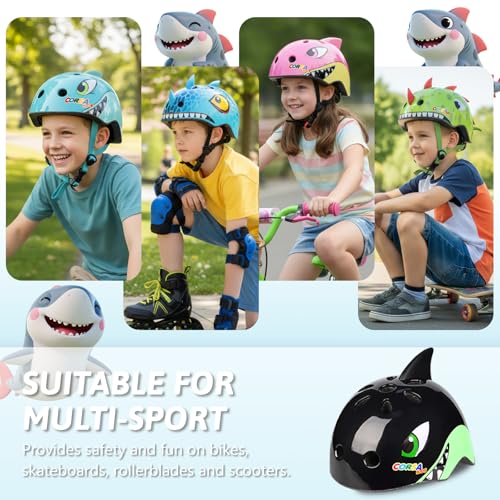 Image of Kids Toddler Bike Helmet, Adjustable and Multi-Sport for Child Boys and Girls, 2 Sizes
