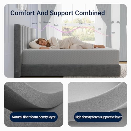 Image of Avenco Full Size Mattress, 12 Inch Full Mattress in a Box with Comfort Memory Foam for Comfort Sleep & Pain Relief, Guestroom Bed Mattresses, CertiPUR-US Certified Mattresses
