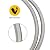 MOFLAME Propane Regulator and Hose for Universal Grill Regulator Replacement Parts, 4 FT Stainless Braided Hose,3/8" Female Flare Nut for Weber, Charbroil, Nexgrill and More Propane BBQ Gril