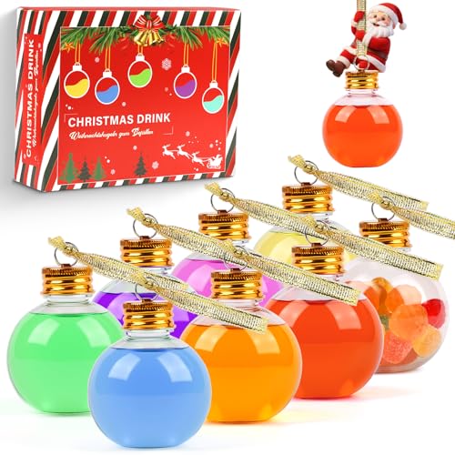 Dengthrive Ｗeihnachtskugeln zum Befüllen: 8 Stück 100ml...