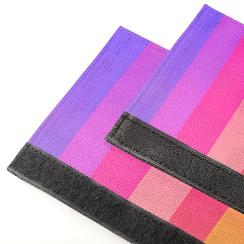 Image of Refrigerator Door Handle Covers Set of 2 Gradient Rainbow Colors Washable Fridge Dishwasher Mocrowave Oven Stove Decor Protector Handle Cover Keep Kitchen Appliance Clean from Food Stains Decorate