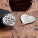 JGFinds Celtic Knot Connector Charms, Silver Tone Findings, 80 Pack (20 of Each Style) - Endless Irish Knot, Tibetan, Rune Charm, Wiccan, or Celtic Jewelry