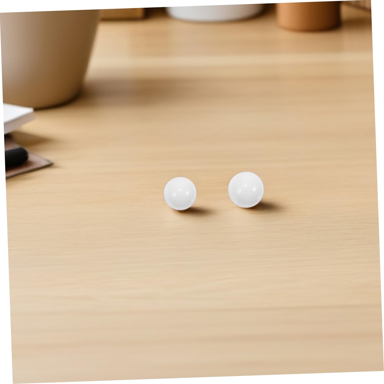 Toyvian 10 Pezzi Palline da Roulette in Acrilico Bianco, Sfere Rotonde Resistenti e Versatili per Gioco da Tavolo e Serate di Gioco Ruota della Roulette