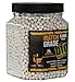 Game Face 20GBW5J 6mm Match Grade .20-Gram 6mm White Biodegradable Airsoft BBs, Multi (5000-Count)