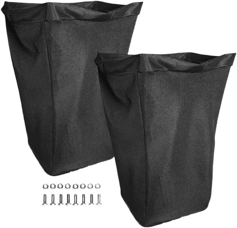 Grass bag set of 2 compatible with For AM122416 and For AM101602, suitable for various lawn mower models like D100, D110, LA120, and Z225 for optimal performance