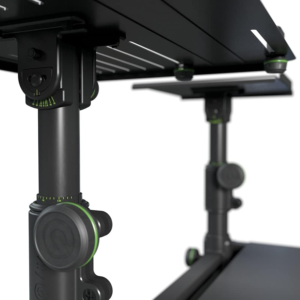 GRAVITY STANDS DJ-Desk with Flexible Loudspeaker and Laptop Tray (FDJT 01) : Musical Instruments