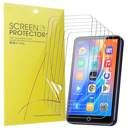 6 Pellicole Protettive In TPU Trasparenti Per Schermo Lettore MP3/MP4 Innioasis G1 4 Pollici - HD, Flessibili, Con Kit Di Pulizia