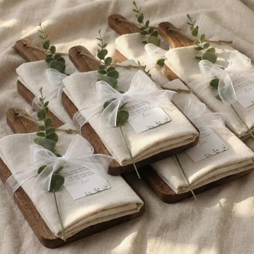 Set de regalo para anfitriona boda con tabla de cortar 6 piezas miniatura 1