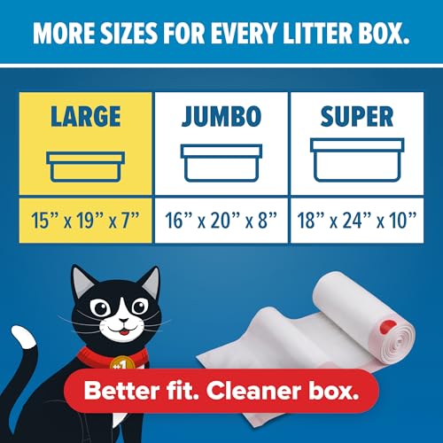 Image of Jonny Cat Heavy Duty Tear-Resistant Litter Box Liners, Large, 30in x 16in, 15ct