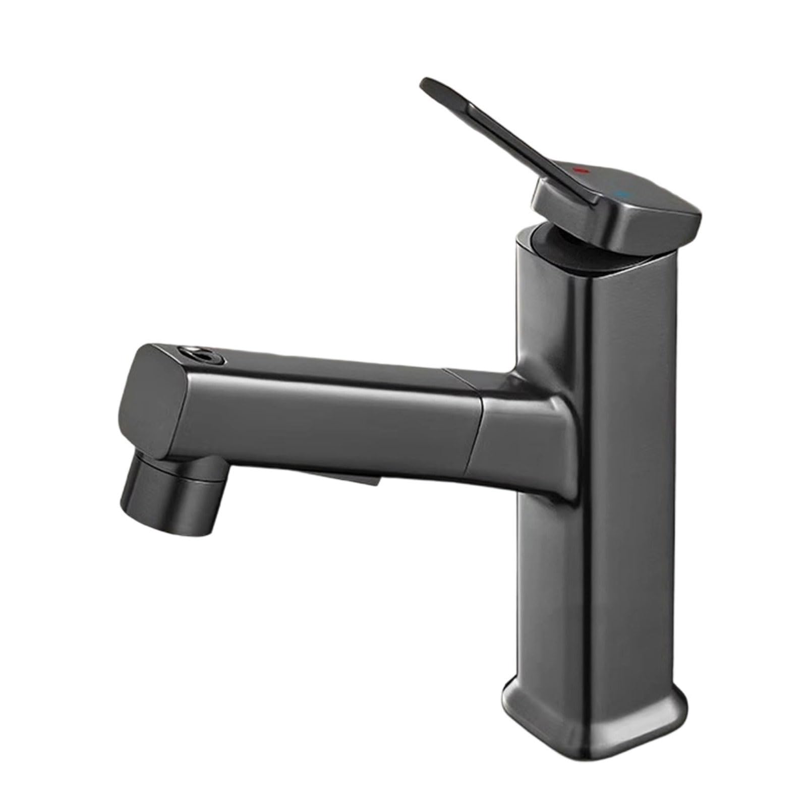 Msioytog A Pulls Out Bathroom Faucets Brass Single Handle Faucets Sink Lavatory Vessel Faucet Hot Nd Cold Water Mixer Tap Pulls Out Bathrooom Faucet