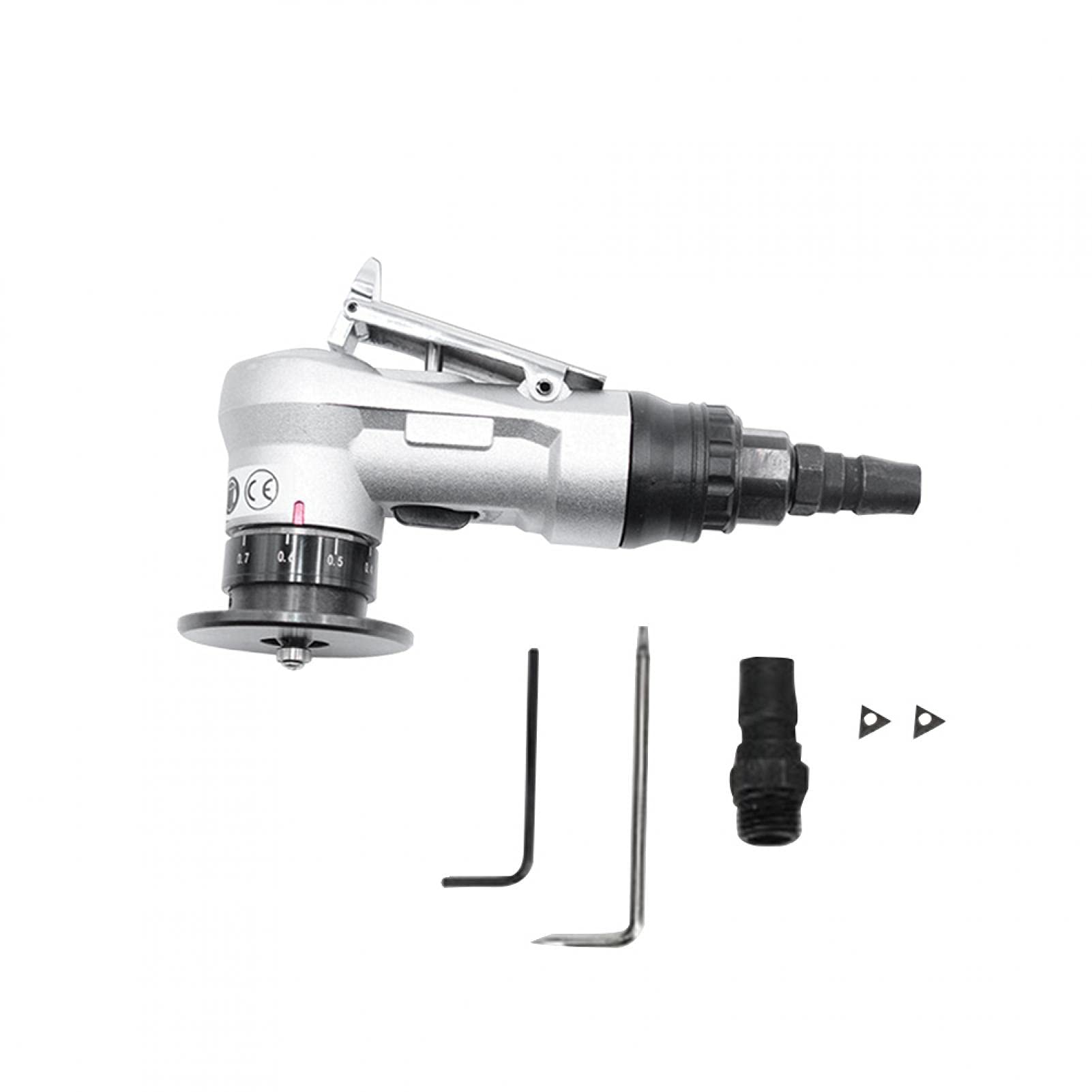 Draagbare Mini Luchtafschuinmachine 2-in-1 - 30000 Rpm, Pneumatisch Afschuinapparaat Met 1/4 Inch Inlaat