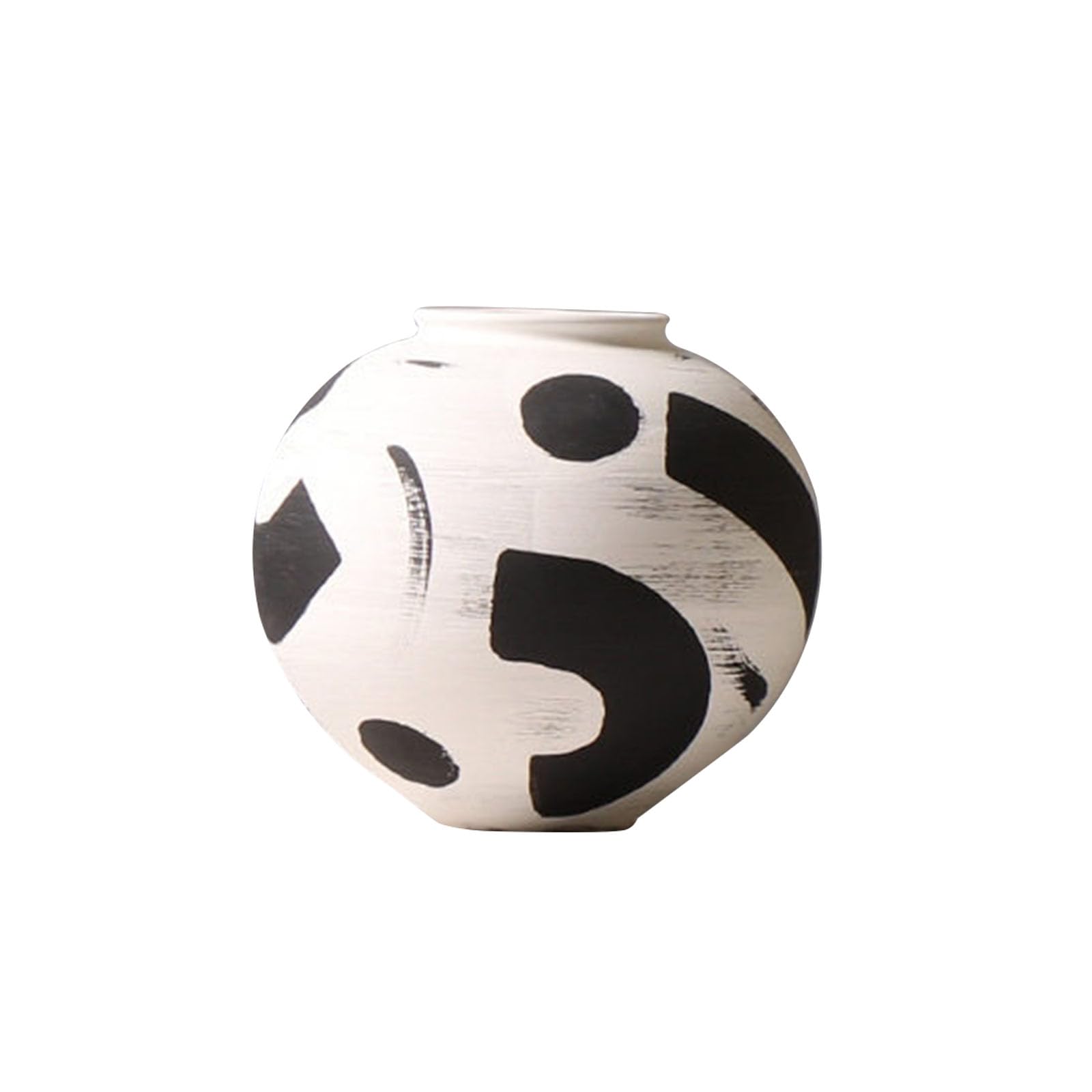 Nzzkoides E Larg Art Ceramic Vas, Creativ Decorativ Vas, Ornament For Living Room, Bedroom, Restaurant, Hotel, Farmhous, Villa, Irregular Shape(Size:21.5 * 21.5 * 20.2Cm,Color:e)