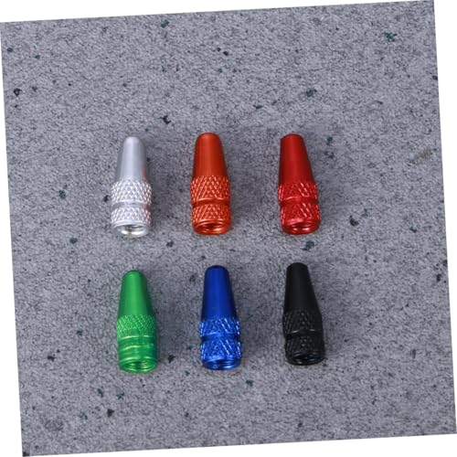 Totority 12pcs Tapas de Válvula Francesa de Aleación de Aluminio para Neumáticos de Bicicleta Antióxido Tapas para Bicicleta con Rosca Suave Sellado Protección contra Polvo para Bicicletas de Ruta y Montaña Negro miniatura 2