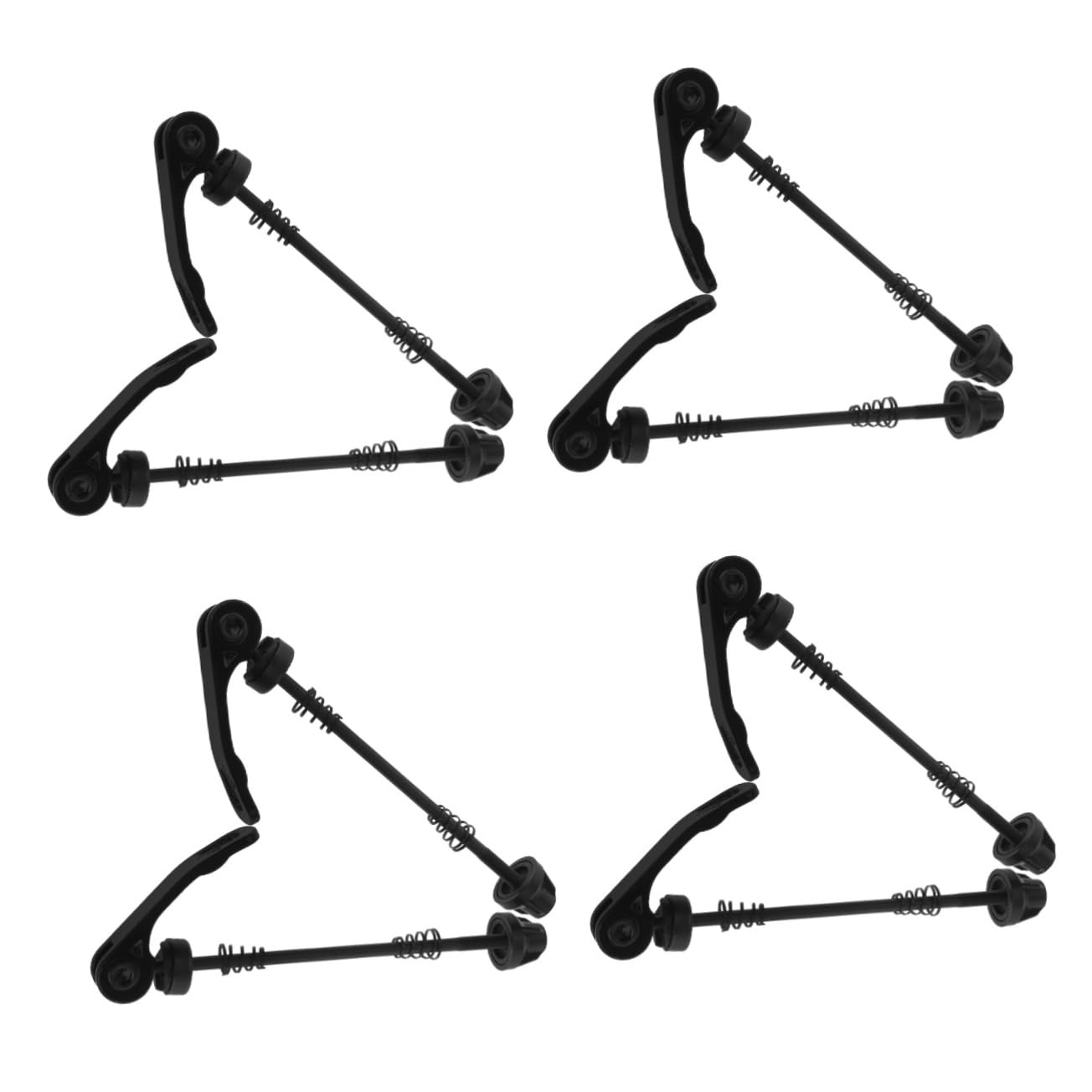 balacoo 4 Pairs Professional Bike Locking Skewer u Lock Quick Release for Bike Axle Ebike Cable Combination Lock for Parts