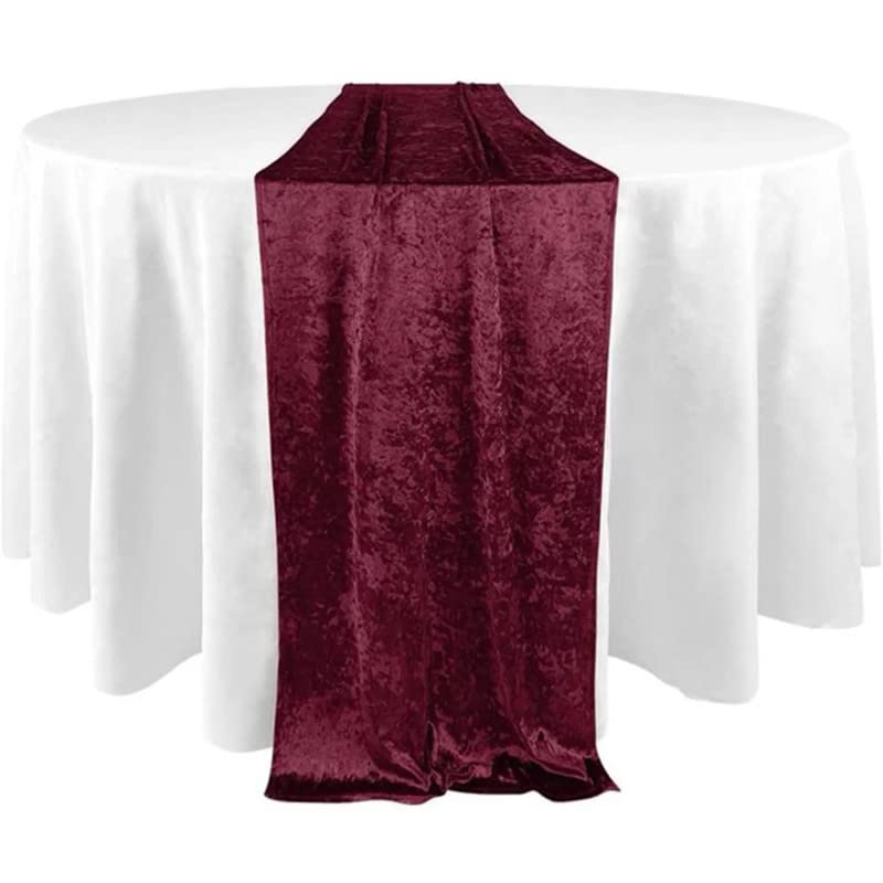 Elegant Event Essentials, Crushed Velvet Party Long Table Runner, for Spring Party Wedding, Reception, Banquet