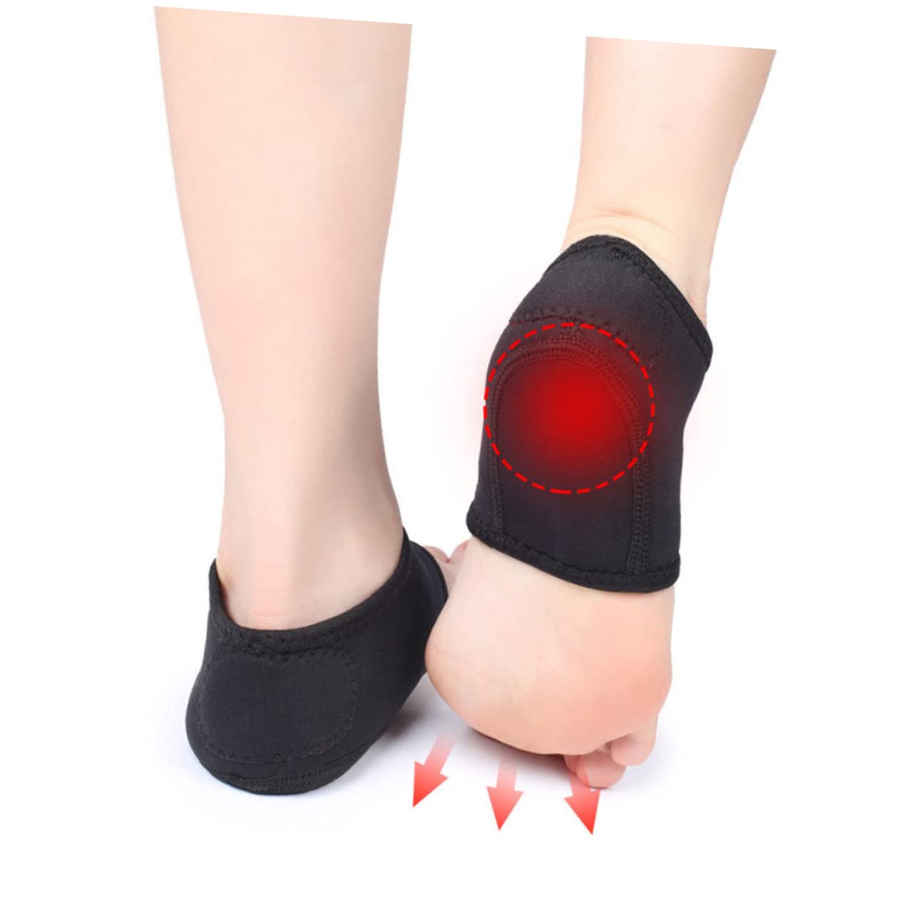 Healvian 10paare Antirutsch-fußschutz-socken Für Fersenpflege Atmungsaktive Und Schützende Fersencover Für Und Arbeitsschuhe