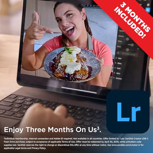 Creator USB Type-C Unità Flash 512GB (Per PC, Tablet, Smartphone, USB Type-C, Velocità fino a 400 MB/s, Backup Automatico, Gestione dei File, 3 mesi di Adobe Lightroom inclusi) - Chiavetta USB - Immagine 4