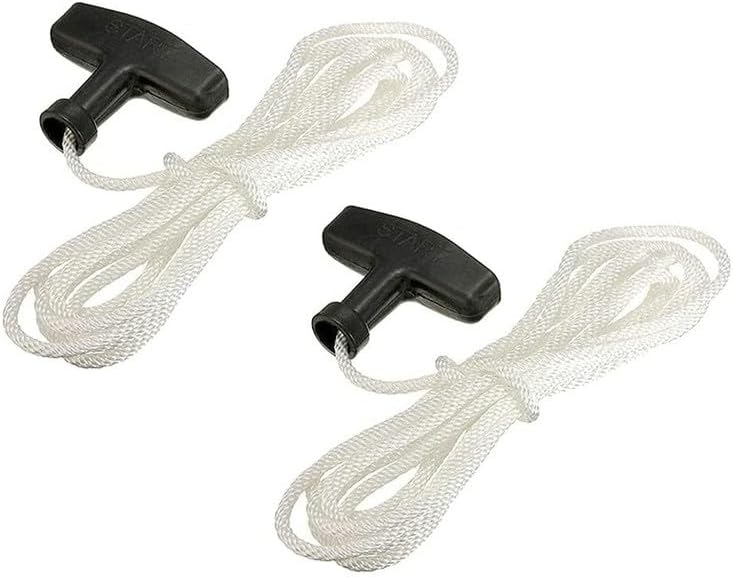 #US Recoil Starter Parts Recoil Starter Rope 4.59ft (1.4M X 5mm) Nylon Pull Cord with Starter Hand... (addiparts#1326-21183)