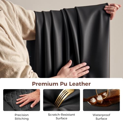 Image of Ergonomic Office Chair with Lumbar Support, Executive Leather Computer Desk Chair with Flip Up Arms & Rocking Function, High Back Big and Tall Comfortable Gaming Chair for Home Office