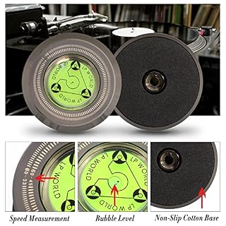 KozyOne Stabilisateur de Poids pour Tourne-Disque avec Niveau à Bulle pour Lecteur Vinyle LP (Noir chromé)… - Les Beatles, Paul McCartney, John Lennon, RIngo Starr, George Harrison KozyOne Stabilisateur de Poids pour Tourne-Disque avec Niveau à Bulle pour Lecteur Vinyle LP (Noir chromé)… – Image 2